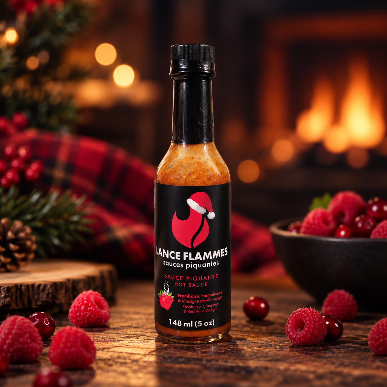 Sauce Framboise, canneberge & vinaigre de vin rouge