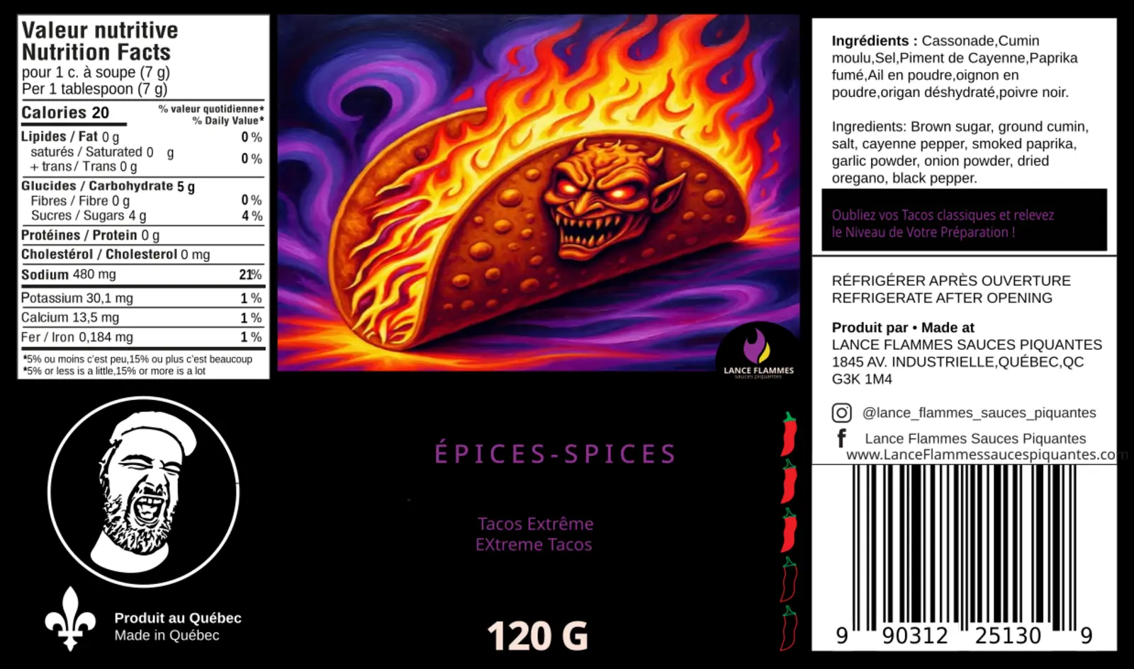 Épices Tacos Extrême